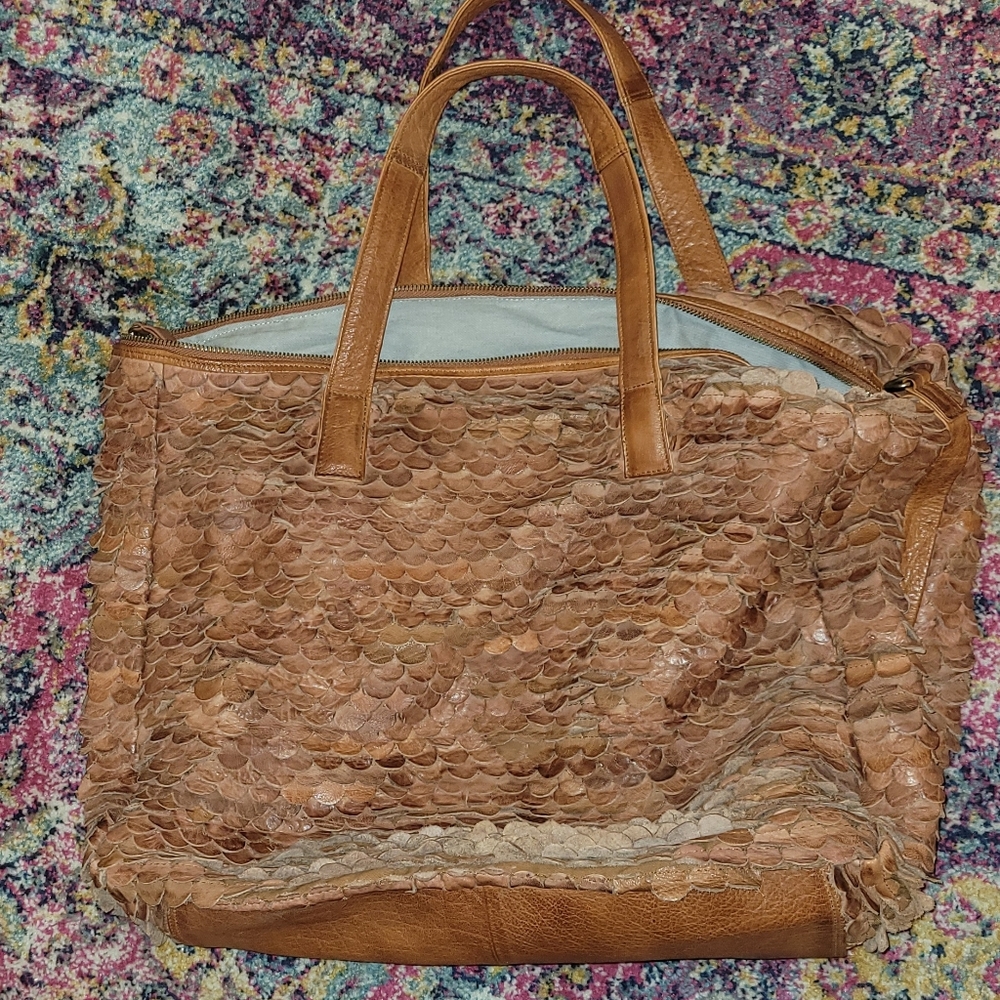 Day and Mood Free People  Leather Duffle